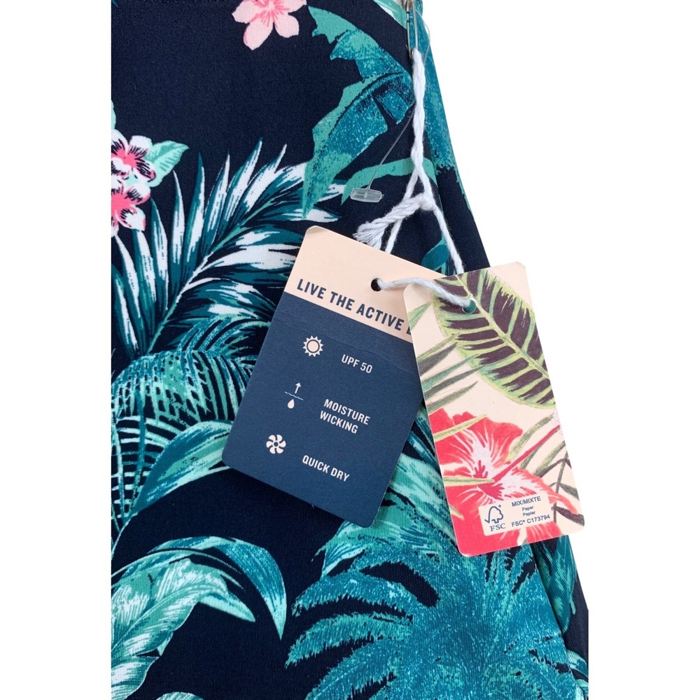 Tommy Bahama Everyday Active Skort Womens XS Navy Tropical Floral UPF 50 Skirt - Picture 5 of 10